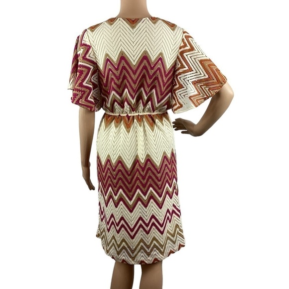 Judith March Crochet Chevron Dress Size L - Picture 5 of 7